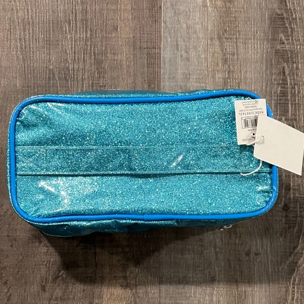💞 New Blue Glitter Makeup Bag